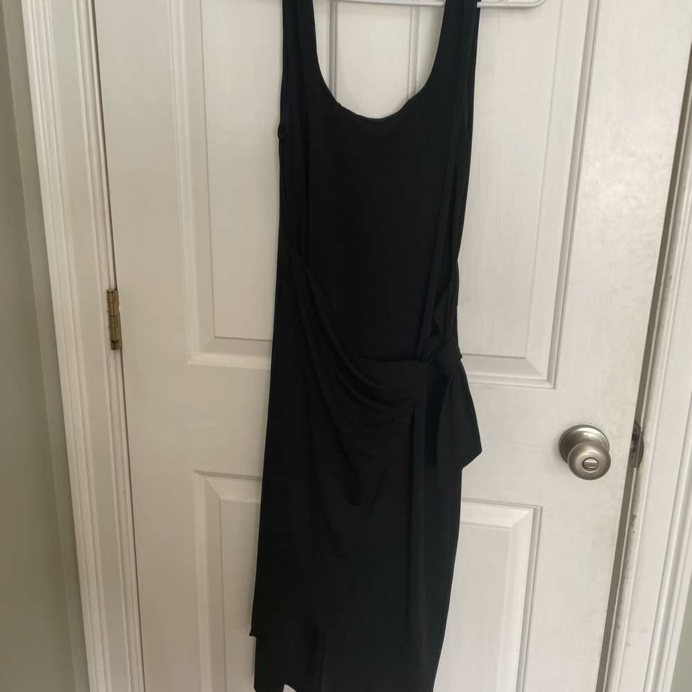 Express Black Sleeveless Wrap Dress